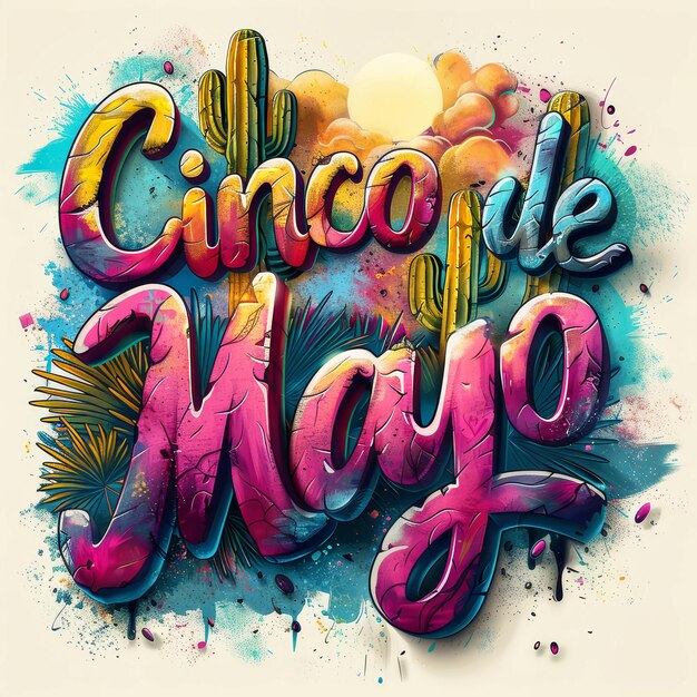 Foto cinco de mayo poster illustration