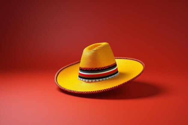 Cinco de mayo with spanish greeting and hat