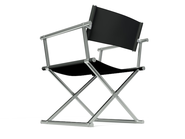 Cinema Industry Concept. Directors Chair 3d render