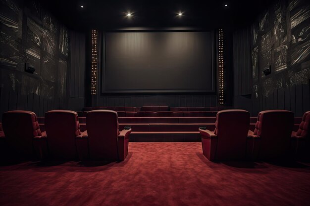 Cinema mockup theater