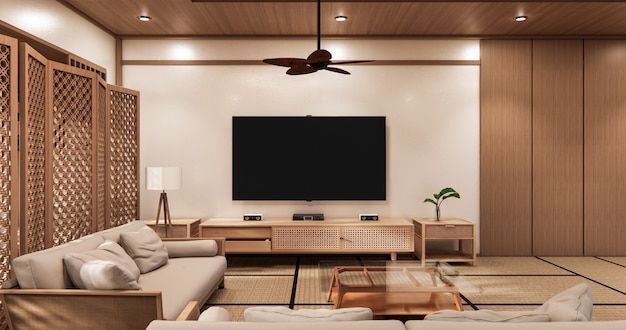 Cinema room minimal design japanese style