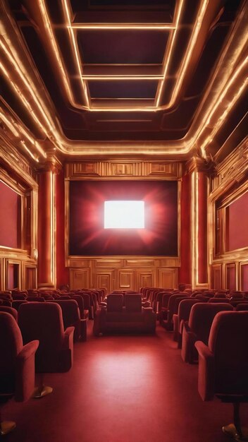 cinema scene light background using your design projects generative ai