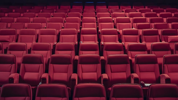 Cinema seats still life