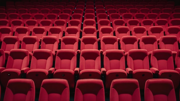 Cinema seats still life