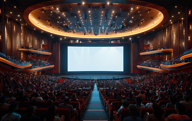 Cinema or theater in the auditoriumbusiness background