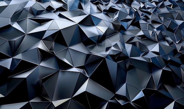 cinematic abstract 3d shapes with different color
