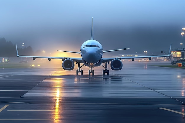 Foto fotografia cinematografica di un aereo