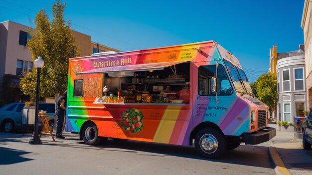 Cinematic Capture Showcasing Food Trucks' Dedication to Innovative Cuisine