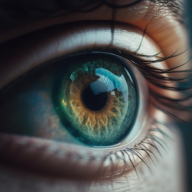 Cinematic CloseUp of Beautiful Eye with Depth of Field