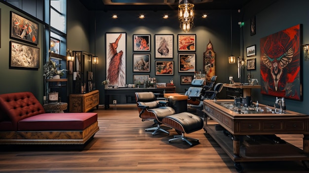 Cinematic Comfort Tattoo Parlor's Cozy Haven for Artistry