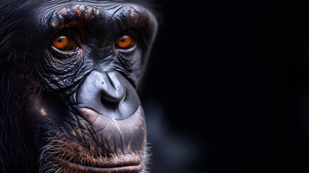 a cinematic and Dramatic portrait image for gorilla