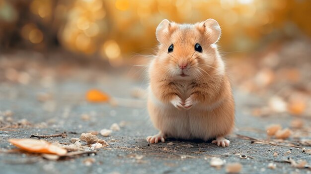 a cinematic and Dramatic portrait image for hamster