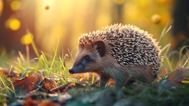 a cinematic and Dramatic portrait image for hedgehog