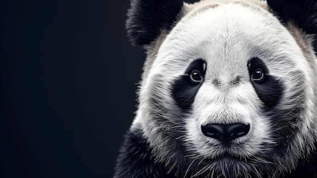 a cinematic and Dramatic portrait image for panda