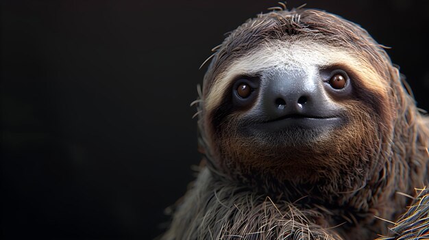 a cinematic and Dramatic portrait image for sloth