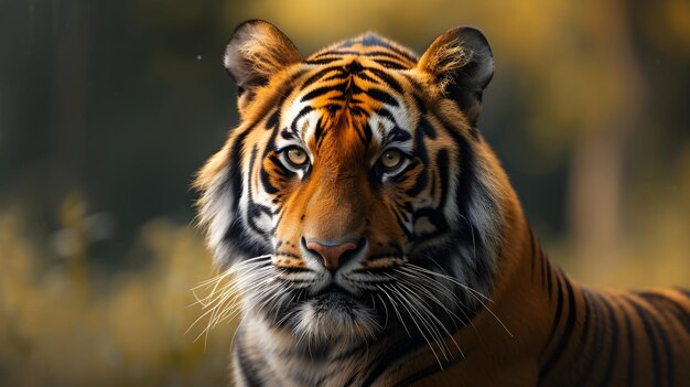 a cinematic and Dramatic portrait image for tiger