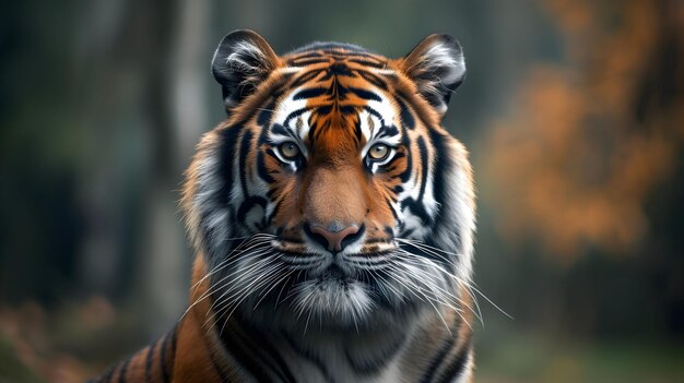 a cinematic and Dramatic portrait image for tiger