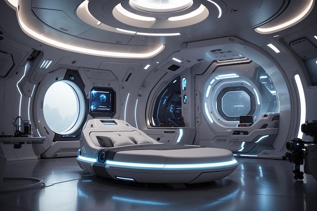 Cinematic Escape Pod Design a Futuristic Bedroom Inspired by Sci Fi Movies