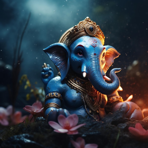 Cinematic Image of Lord Ganesha