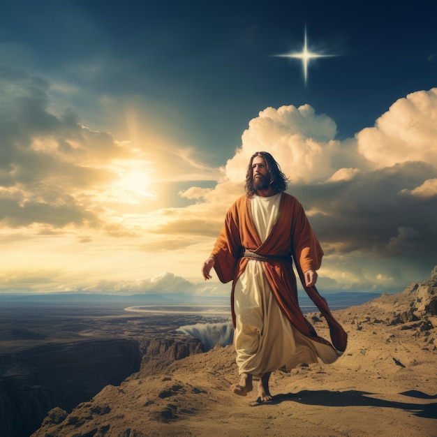 Cinematic images of Jesus Christ