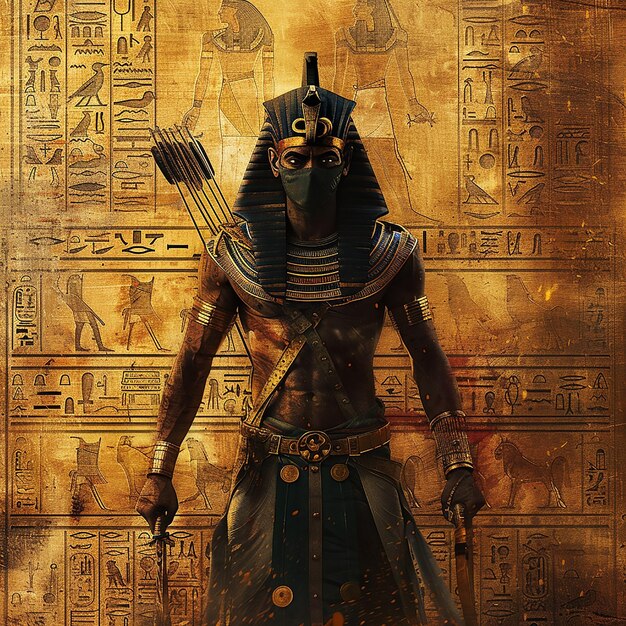 Cinematic Movie Poster in Ancient Egypt history