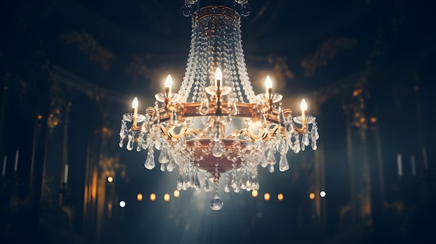 cinematic ultra detailed chandelier