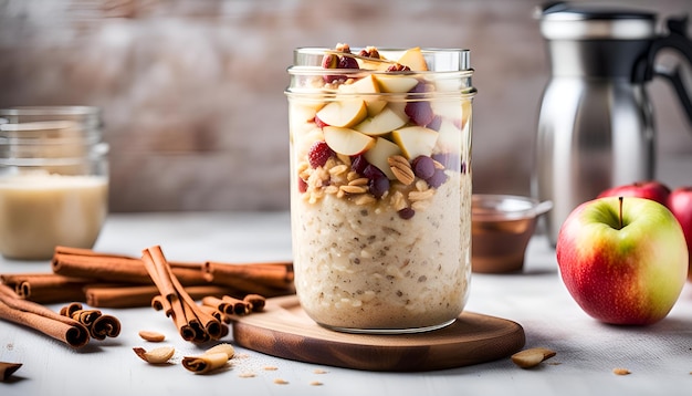 Cinnamon Apple Overnight Oats