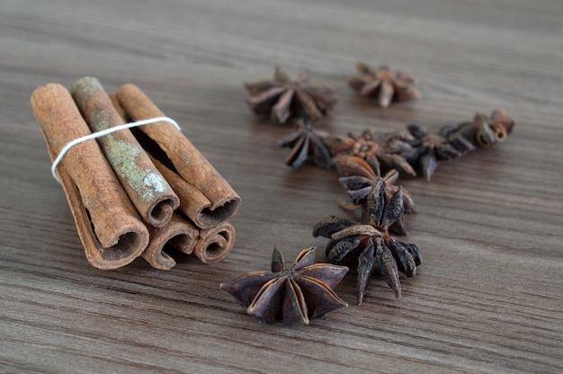 Cinnamon and star anise