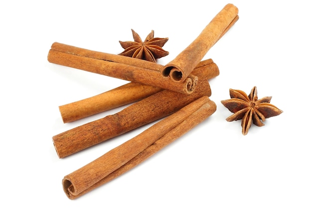 Cinnamon sticks and anise