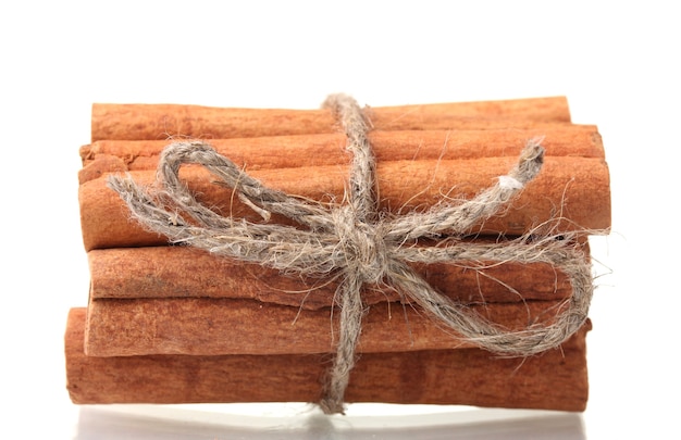 Cinnamon sticks isolated 