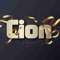 Photo cion text effect gold jpg attractive background card photo