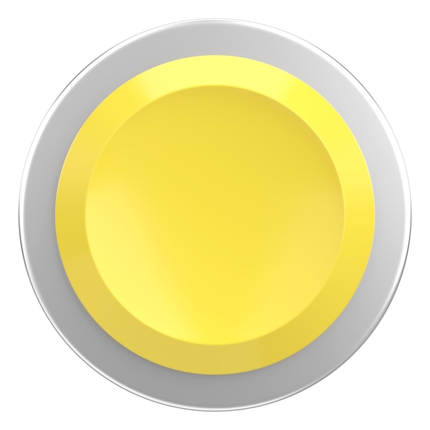 circle button price tag 3d illustration