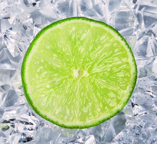 Circle of green lime