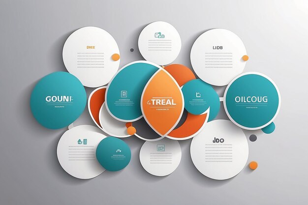 Circle group template can use for business concept