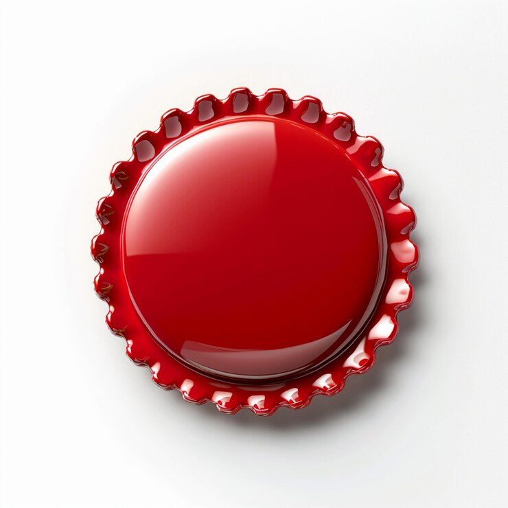 Photo circle red badge design
