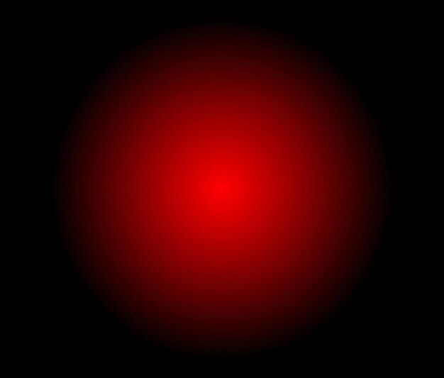 A circle red bright spot color gradation to dark