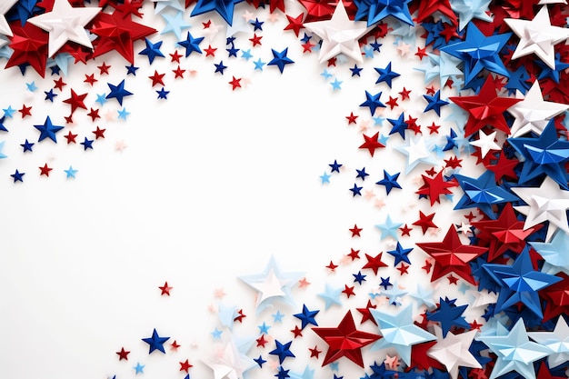 a circle of red, white and blue stars with the words " i love you " in the center.