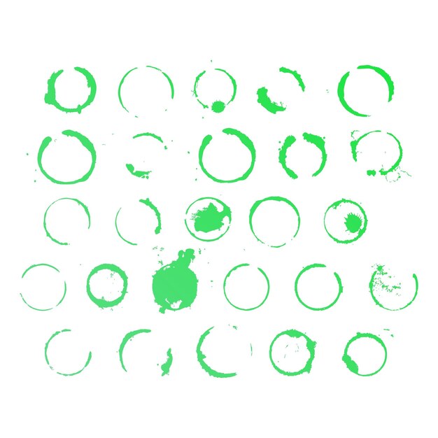 circle splash shape items gradient effect photo jpg vector set