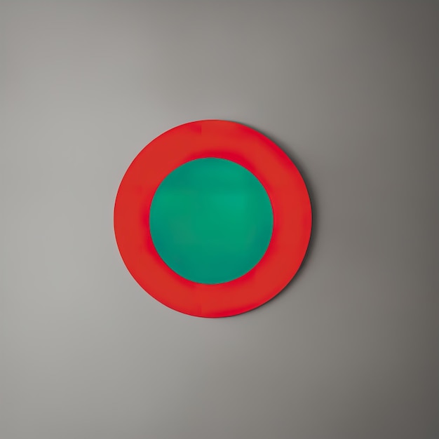 circle on the wallcircle shape of the red color