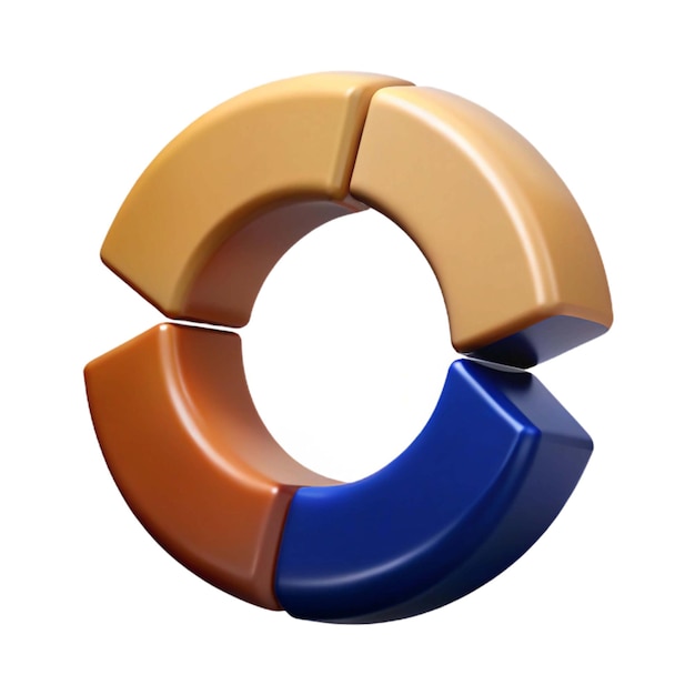 a circle with a red and blue design is shown with the number 3 on it