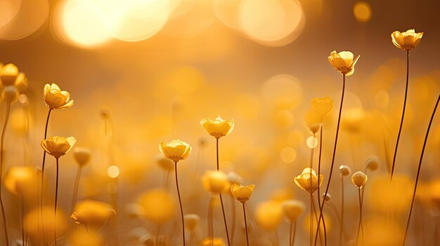 Circles yellow bokeh