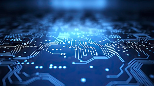 Circuit Board Background Computer Data Technology Artificial Intelligence