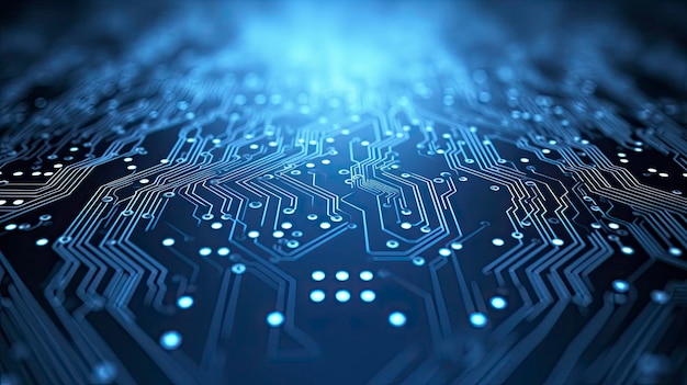 Circuit Board Background Computer Data Technology Artificial Intelligence