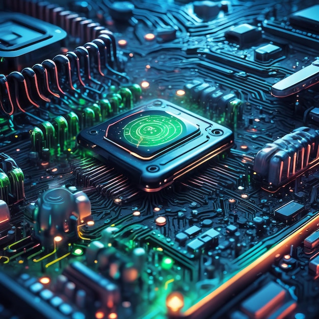 circuit board computer background motherboard computer technology conceptcircuit board computer b