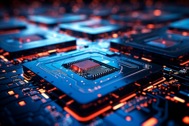 Circuit board computer style image background technology background