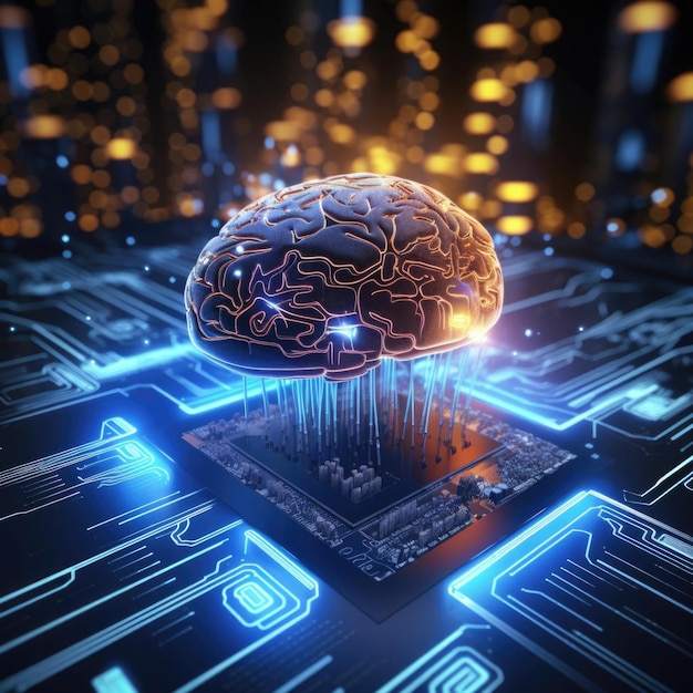 Circuit board computer with brain Artificial neural network