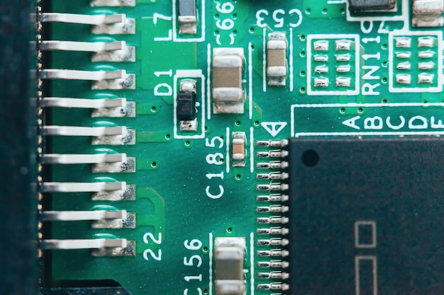 Circuit board repair. Electronic hardware modern technology. Motherboard digital personal computer chip. Tech science background. Integrated communication processor. Information engineering component.