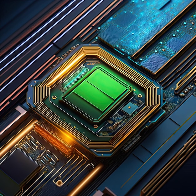 Circuit board Technology background Central computer Processors CPU concept