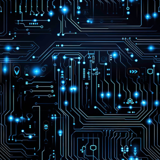 Premium AI Image | circuit board technology background