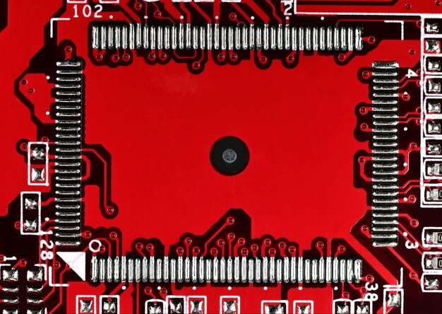 Foto circuito stampato con microchip